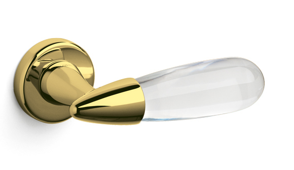 Brass door handle - Aurora by Olivari M164R1