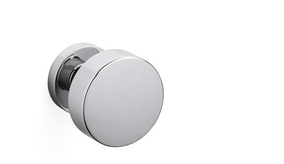 Oscar Central Round Door Knob On Round Rose by Bellevue Architectural