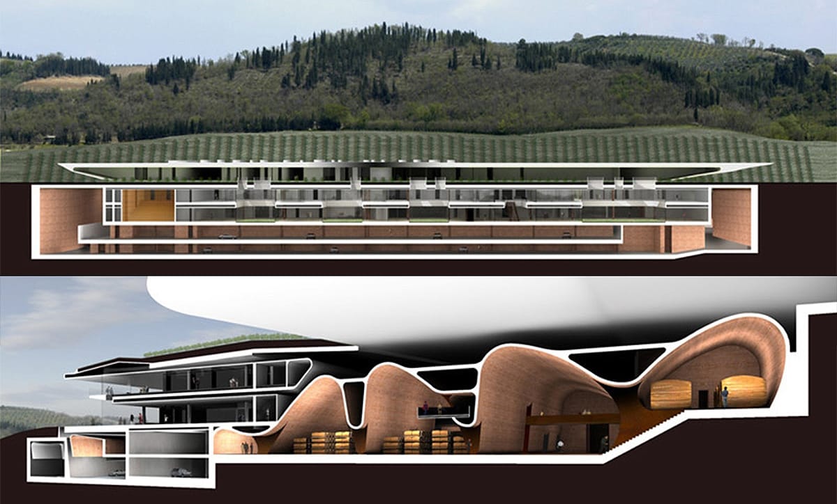 Project: Cantine Antinori Winery in Chianti, Italy by Marco Casamonti