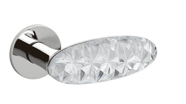 Crystal Diamond Round Door Handle by Bellevue Architectural