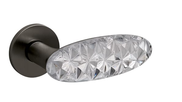 Black door handle - Crystal Diamond by Olivari M246
