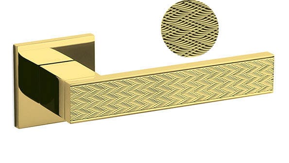 Brass door handles - Diana Chevron Square by Olivari M1DCS1