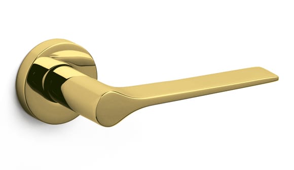 Brass door handle - Lama by Olivari M107R1