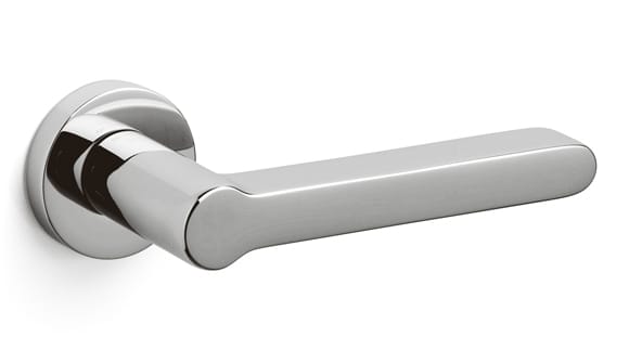 Logo Round Door Handle by Bellevue Architectural