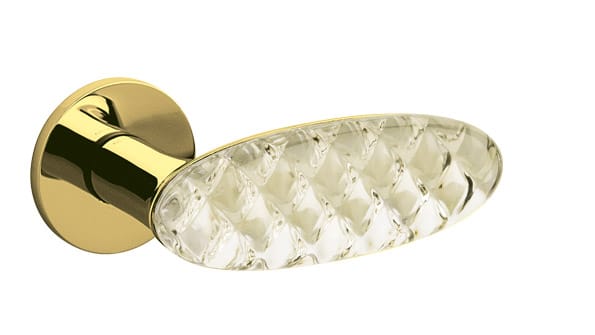 Brass door handle - Crystal Royal by Olivari M245R1