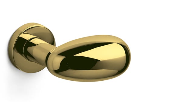 Brass door handle - Uovo by Olivari M108R1
