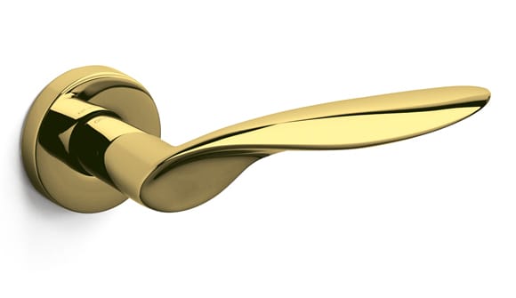 Brass door handle - Wind by Olivari M187R1