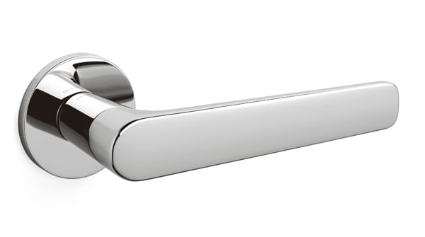 Lugano Round Door Handle Bright Chrome