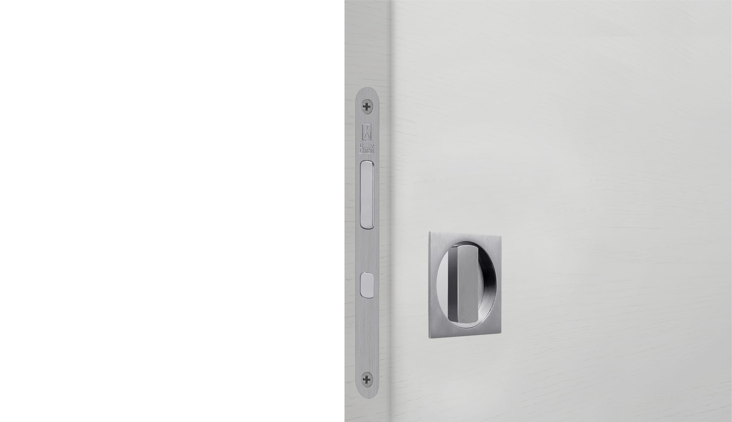 Sliding Door Privacy Flush Pull Kit by Bellevue Architectural