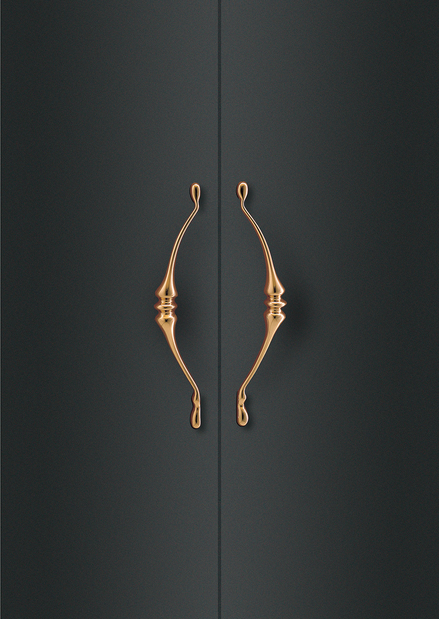 Elmes Of Japan Polished Bronze Entry Door Pull by Bellevue Architectural