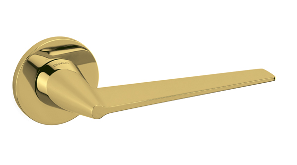 Brass door handle - Cono by Olivari M265