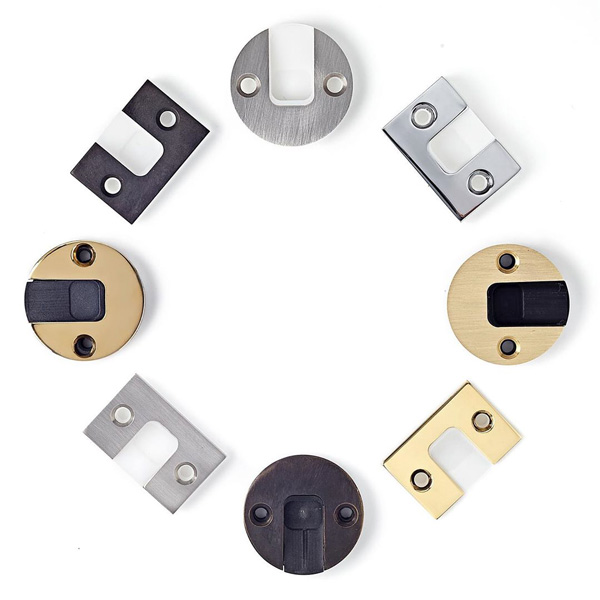 Ghostop family of concealed magnetic doorstops