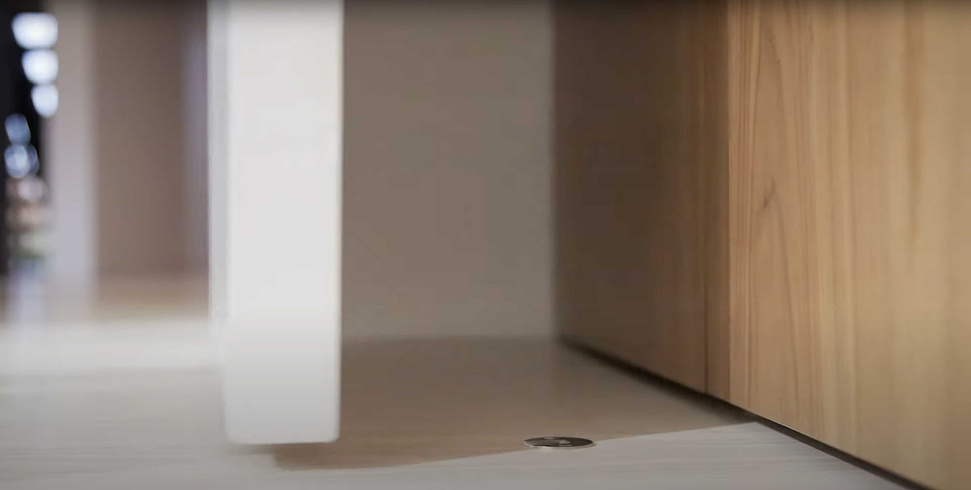 GHOSTOP door stop disappears into your space. No visible hardware, no trip hazards, just seamless design