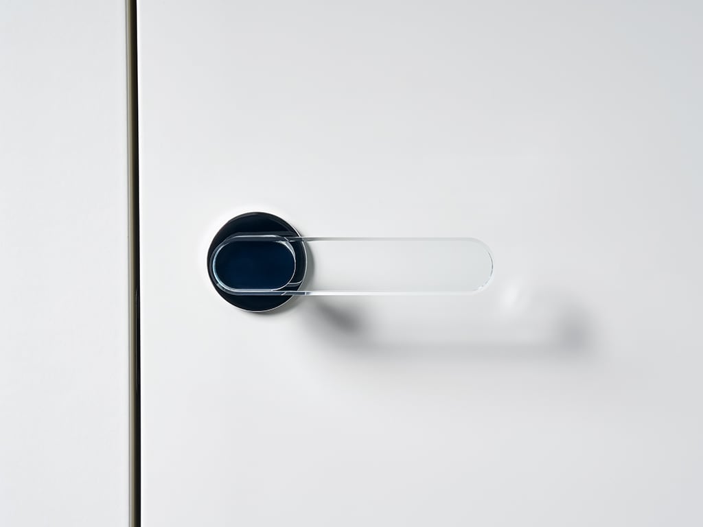 Aqua Round Door Handle from Olivari designed by Renzo and Matteo Piano Design Studio