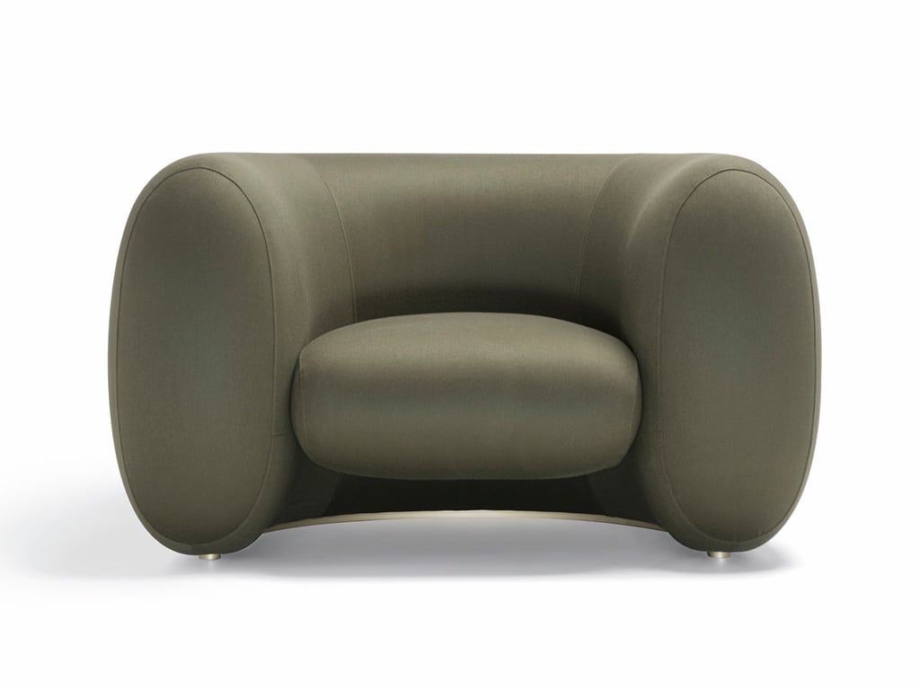 Cinnamon armchair for Molteni & Co